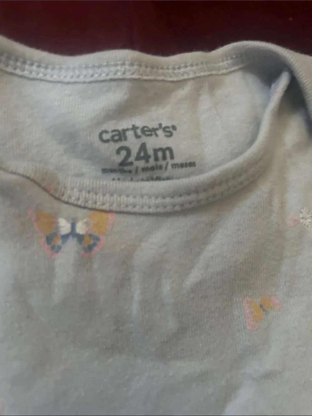 Carter's Pink and Light Blue Baby Matching Long-Sleeve Onesie and Pants Set - Picture 3 of 9